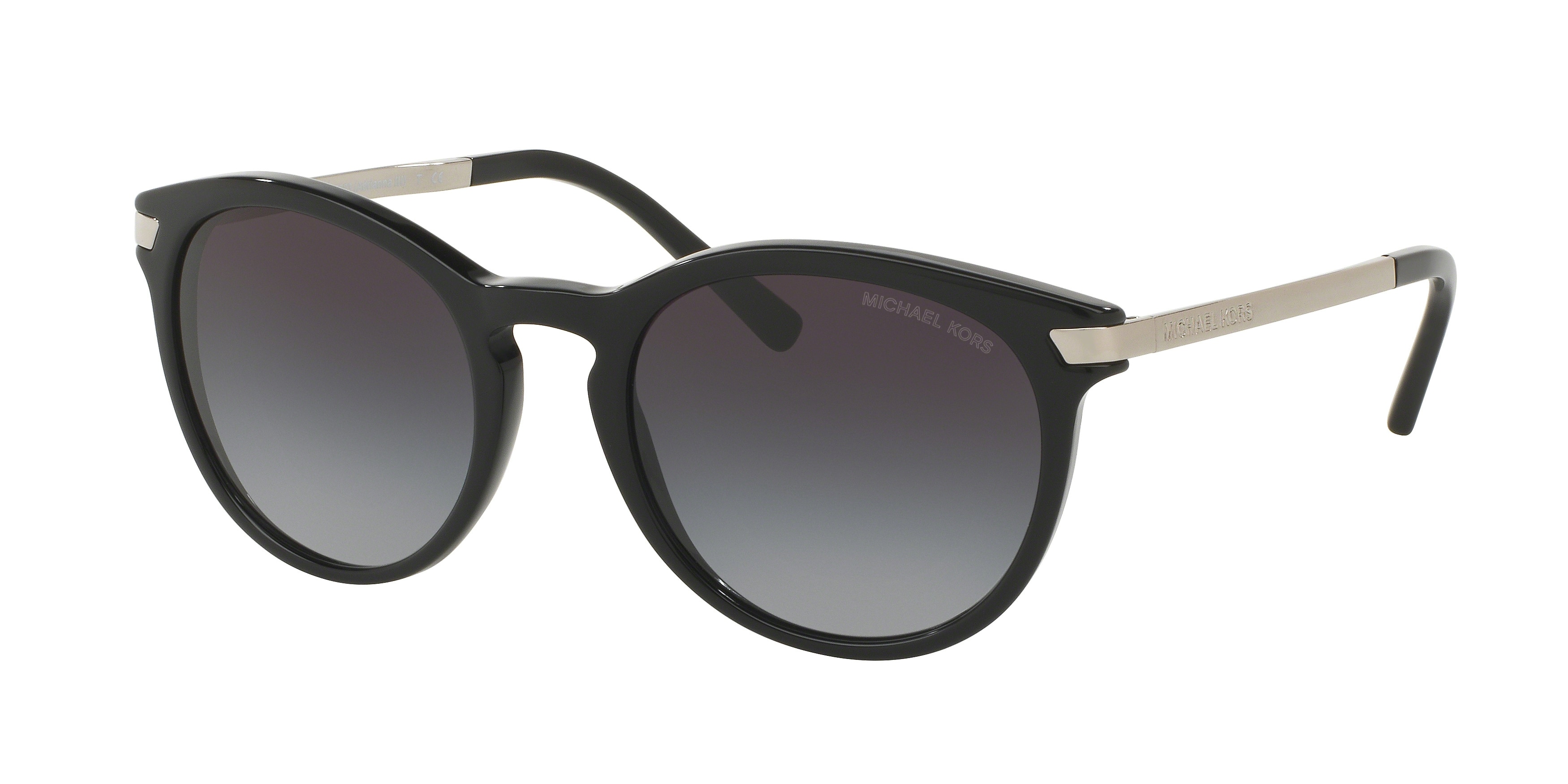 Michael Kors Femme MK2023 Adrianna Iii 316311 Lunettes De Soleil AcéTate Noir Gris Ronde Normale Ombré-image